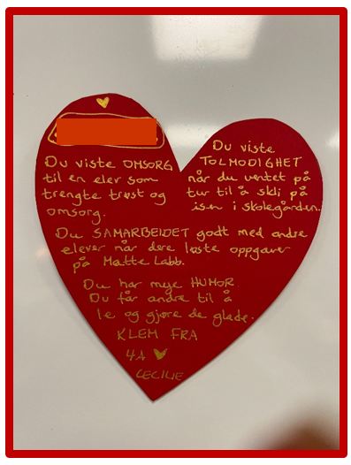 Når elever ser det beste i hverandre